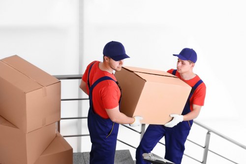 Customer service team handling a storage complaint in a professional setting