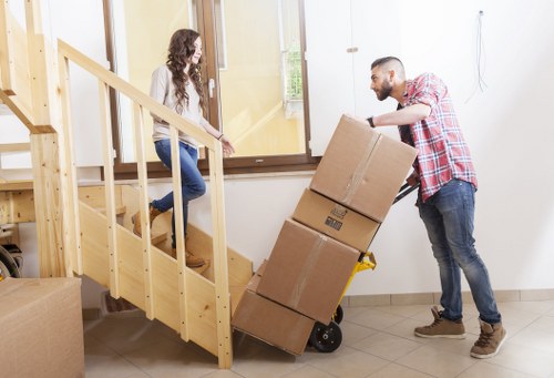 Preparation of books, clothes, and luggage for student storage